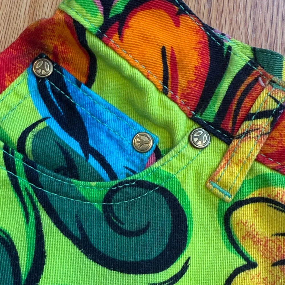 Moschino 90’’s Floral Jeans Vintage Vibrant - Picture 6 of 8